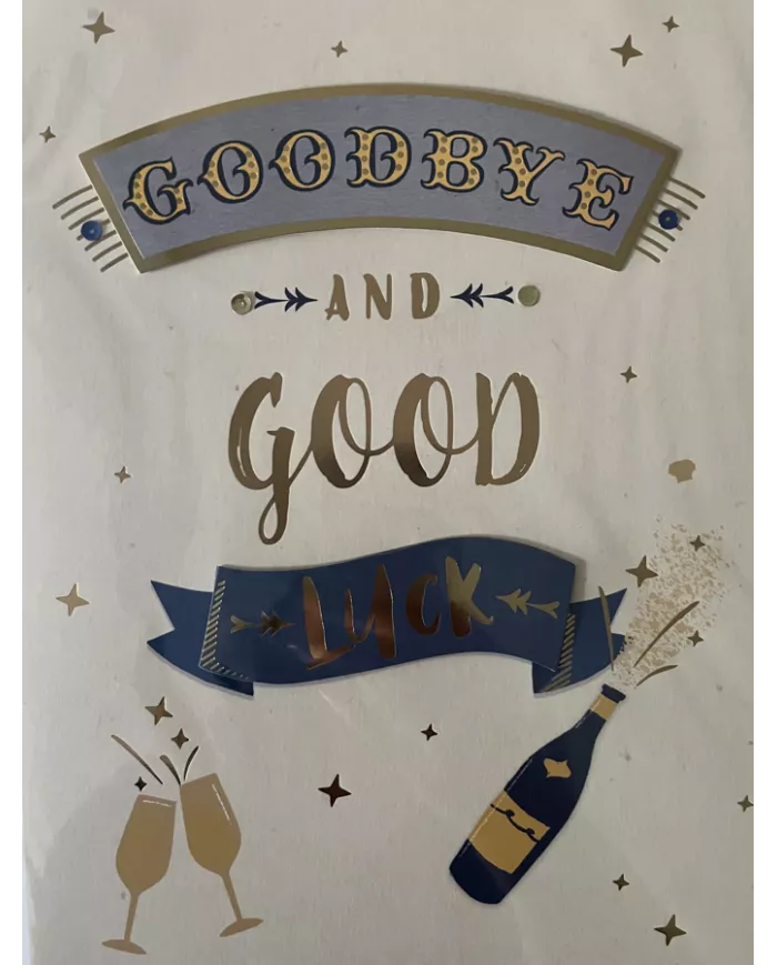 Carte A4 Goodbye and good luck