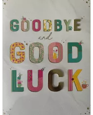 Carte A4 Goodbye and good luck