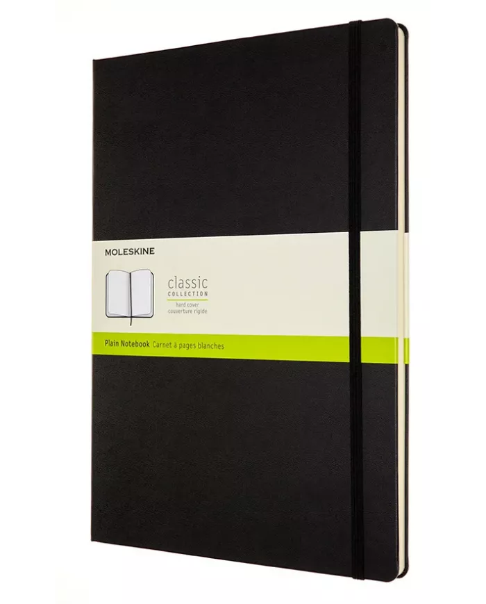 Carnet Moleskine noir - blanco - hard cover