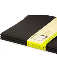 Carnet Moleskine noir - blanco - hard cover