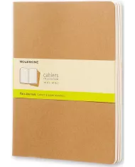 Carnet Moleskine kraft - blanco - 3 pièces