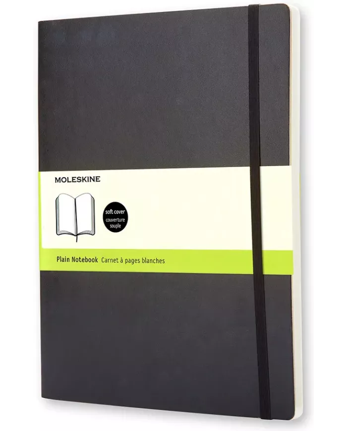 Carnet Moleskine noir - ligné - soft cover