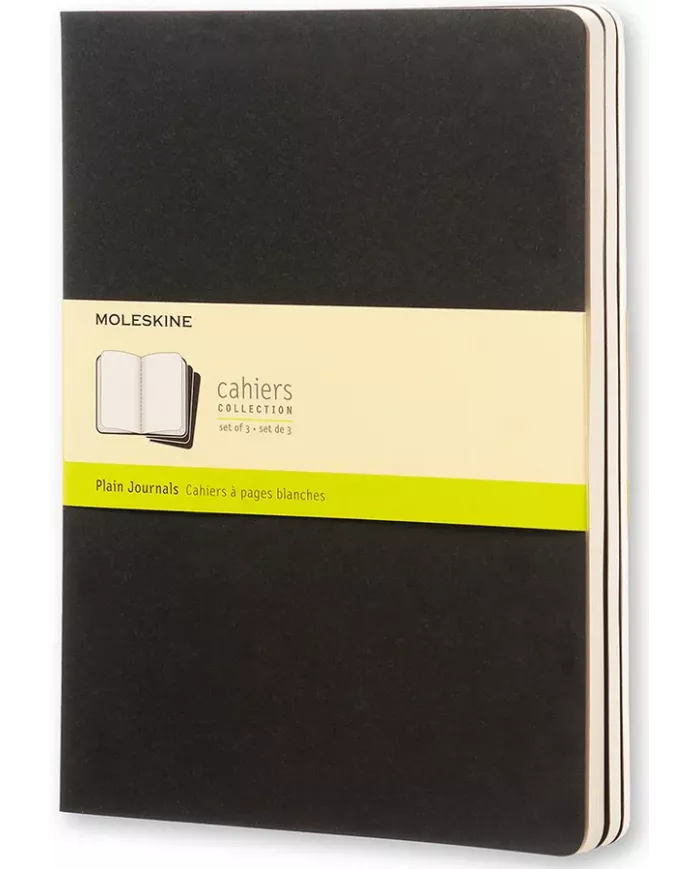 Carnet Moleskine noir - ligné - 3 pièces