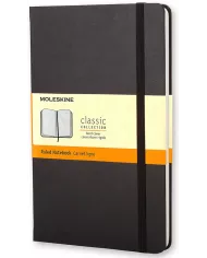 Carnet Moleskine noir - ligné - hard cover - 400 pages