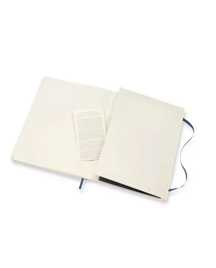 Carnet Moleskine bleu - blanco - soft cover