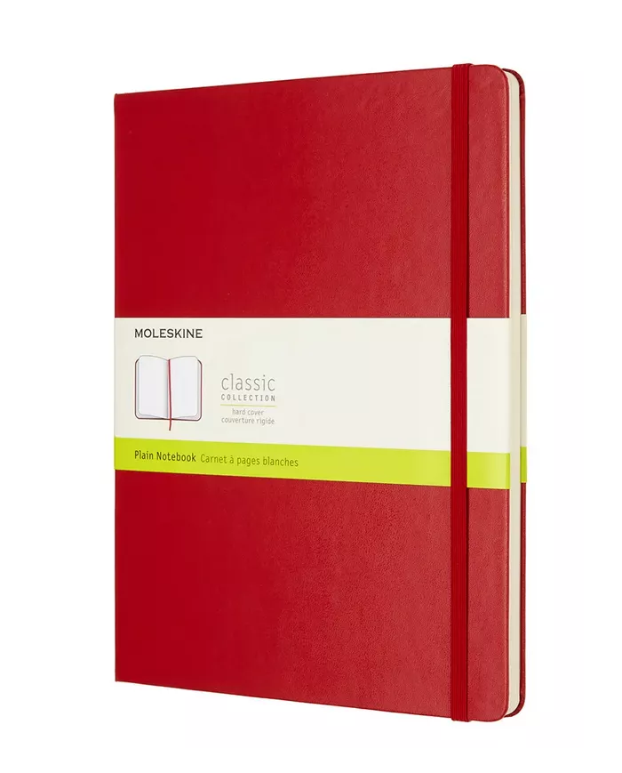 Carnet Moleskine rouge - ligné - hard cover