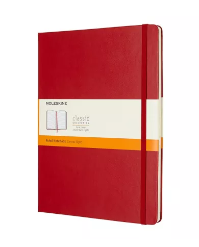 Carnet Moleskine rouge - ligné - hard cover