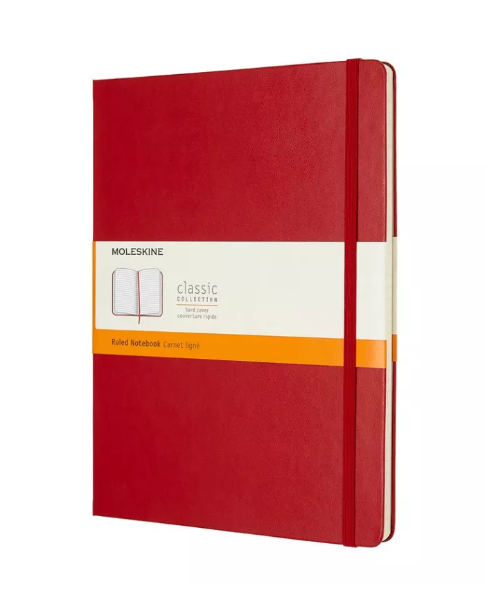 Carnet Moleskine rouge - ligné - hard cover