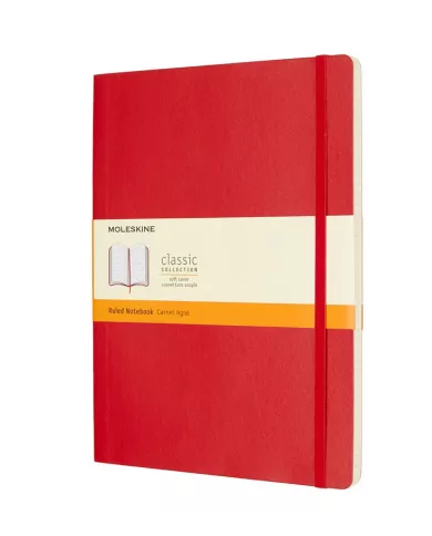 Carnet Moleskine rouge - ligné - soft cover