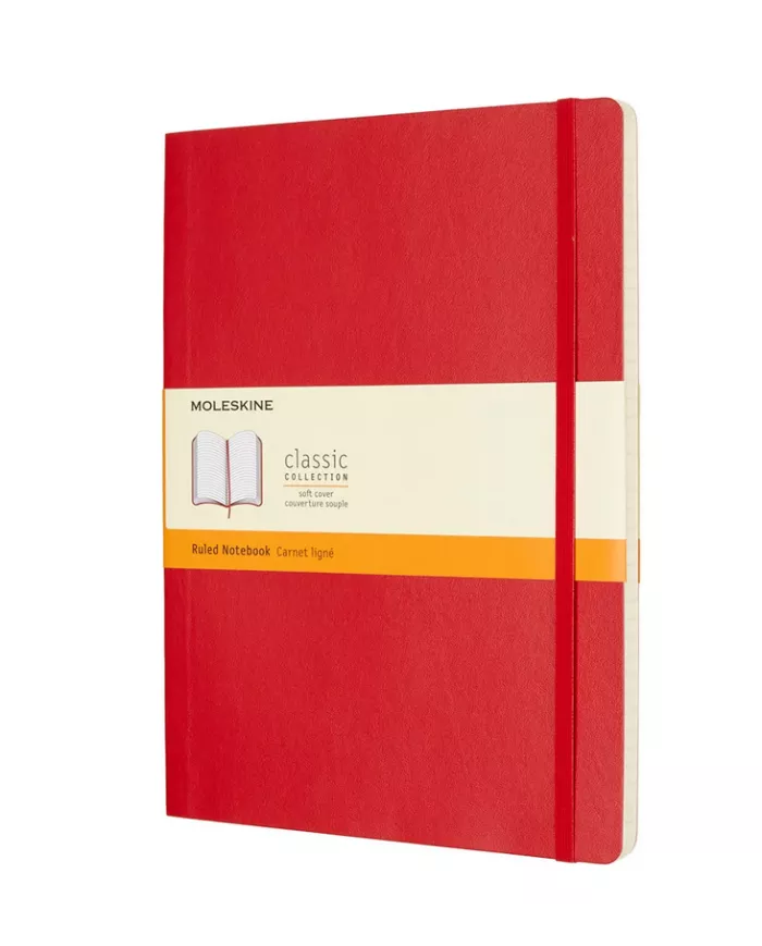 Carnet Moleskine rouge - ligné - soft cover