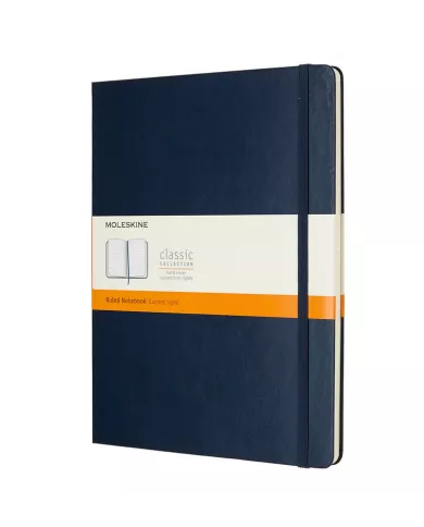 Carnet Moleskine bleu - ligné - hard cover