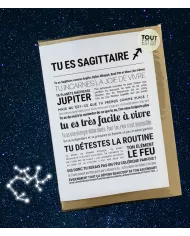 Carte Tout Est Dit "Sagitaire"