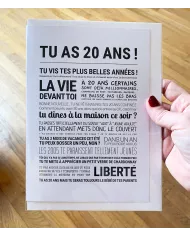 Carte Tout Est Dit "20 ans"