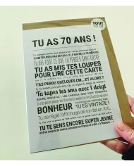 Carte Tout Est Dit "60 ans"