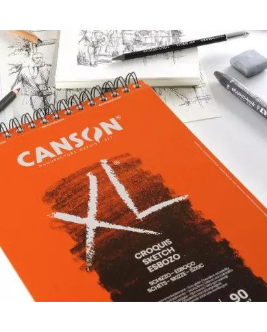 Album croquis xl spiralé Canson A5 60 feuilles 90g