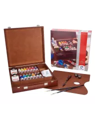 Coffret Inspiration à l'acrylique Van Gogh 14 x 40ml + accessoires