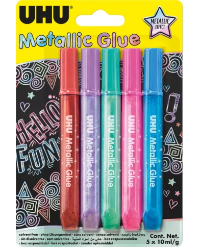 UHU Glitter glue métallisé