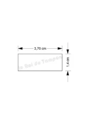 Plaquette seule pour Trodat Printy 4911 ou Colop 20