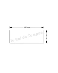 Plaquette seule pour Trodat Printy 4913 ou Colop 40
