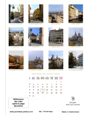 Calendrier A3 "Lausanne" 2025