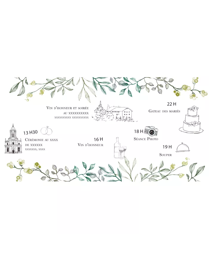 Carte double Mariage