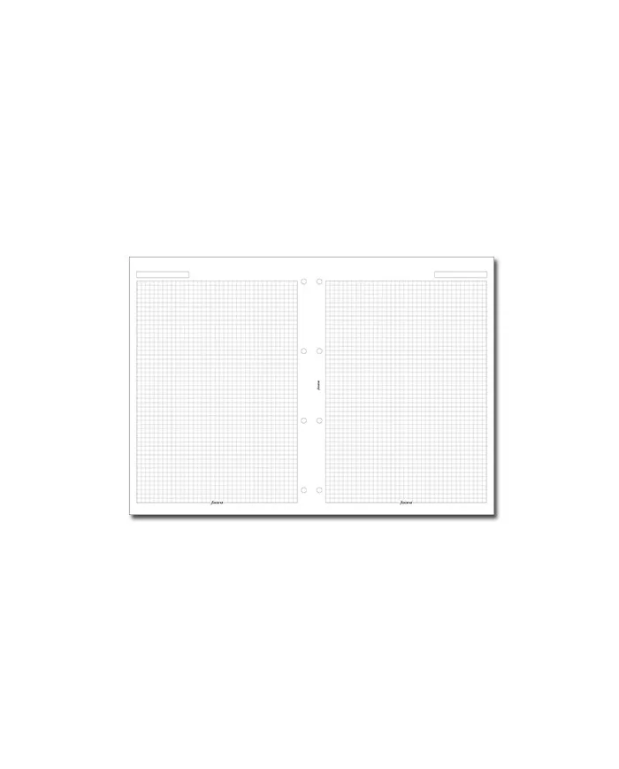 Filofax - Recharge A4 Feuilles quadrillées 5mm blanches