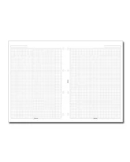 Filofax - Recharge A4 Feuilles quadrillées 5mm blanches