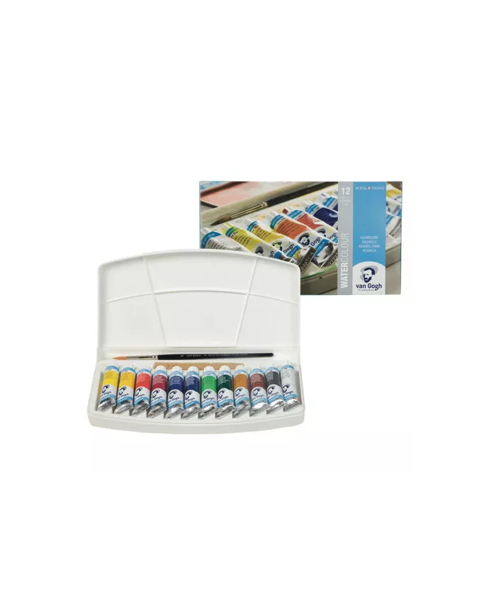 Boîte d'aquarelle Van Gogh assortiment de 12 couleurs