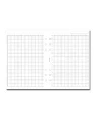 Filofax - Recharge A5 Feuilles quadrillée 5mm blanche