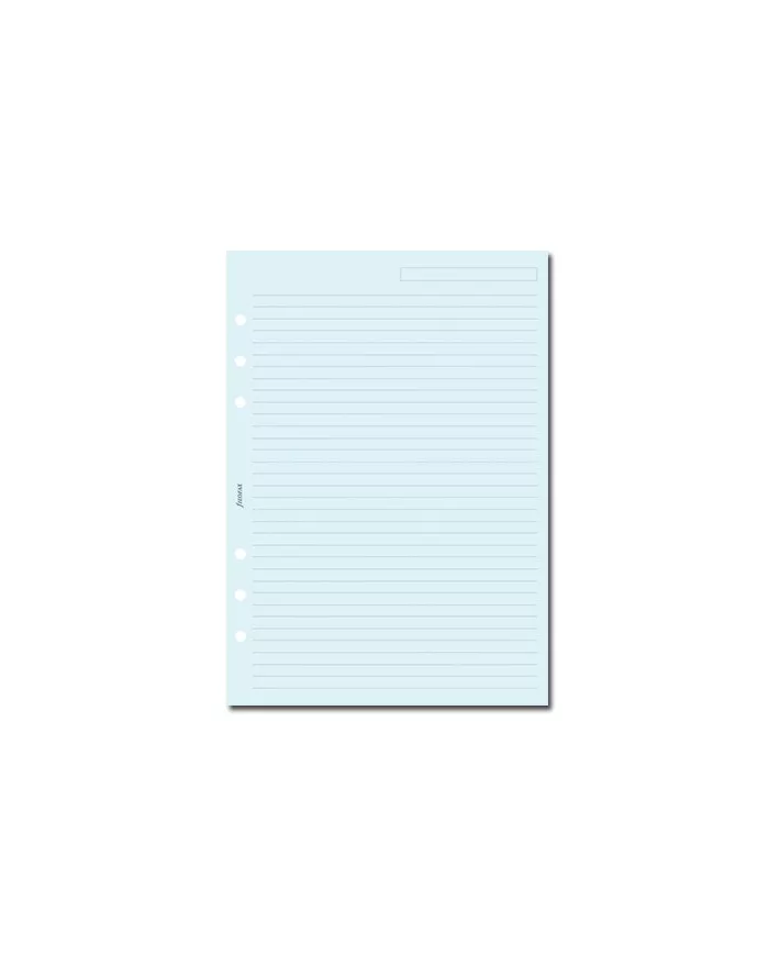 Filofax - Recharge A5 Feuilles rayées bleu