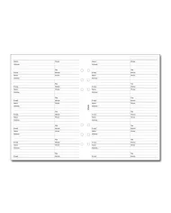 Filofax - Recharge A5 Index A-Z crème