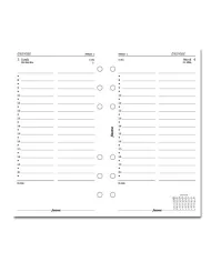 Filofax - Recharge PERSONAL 1 jour par page en anglais 2026