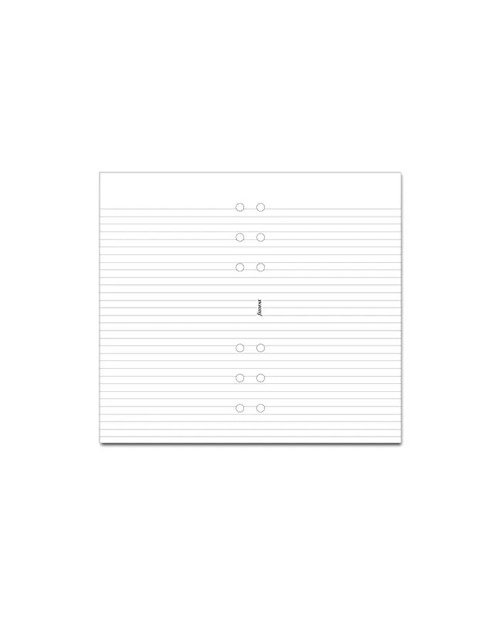 Filofax - Recharge PERSONAL 100 feuilles lignées blanche