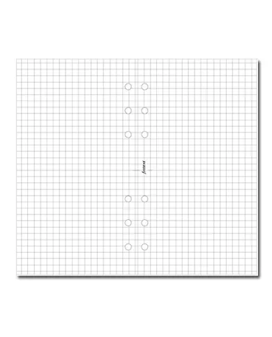 Filofax - Recharge PERSONAL Feuilles quadrillée 5mm blanche