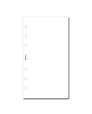 Filofax - Recharge PERSONAL Feuilles unies blanches