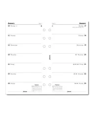 Filofax - Recharge PERSONAL 1 jour par page en anglais 2026