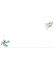 Carte carrée Noël "Feuilles"