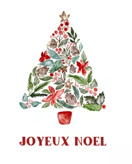 Carte 12x17cm Noël "Sapin de Noël"