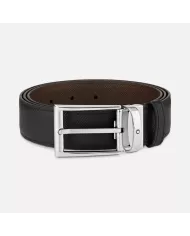 Ceinture réversible à boucle fer à cheval noir/marron