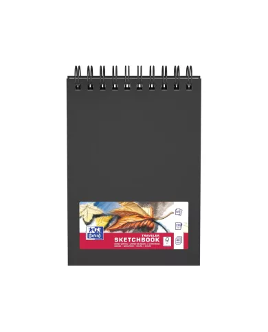 OXFORD Livre d'ésquisse A5 noir, blanco, 225g 40 feuilles