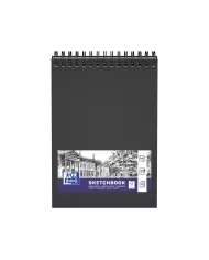 OXFORD Livre d'ésquisse A4 noir, blanco, 100g 96 feuilles
