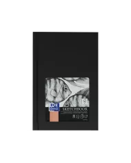 OXFORD Livre d'ésquisse A4 noir, blanco, 100g 50 feuilles