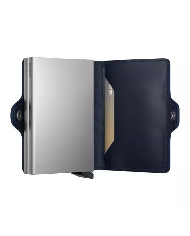 Secrid - Porte-cartes de crédit en cuir Navy