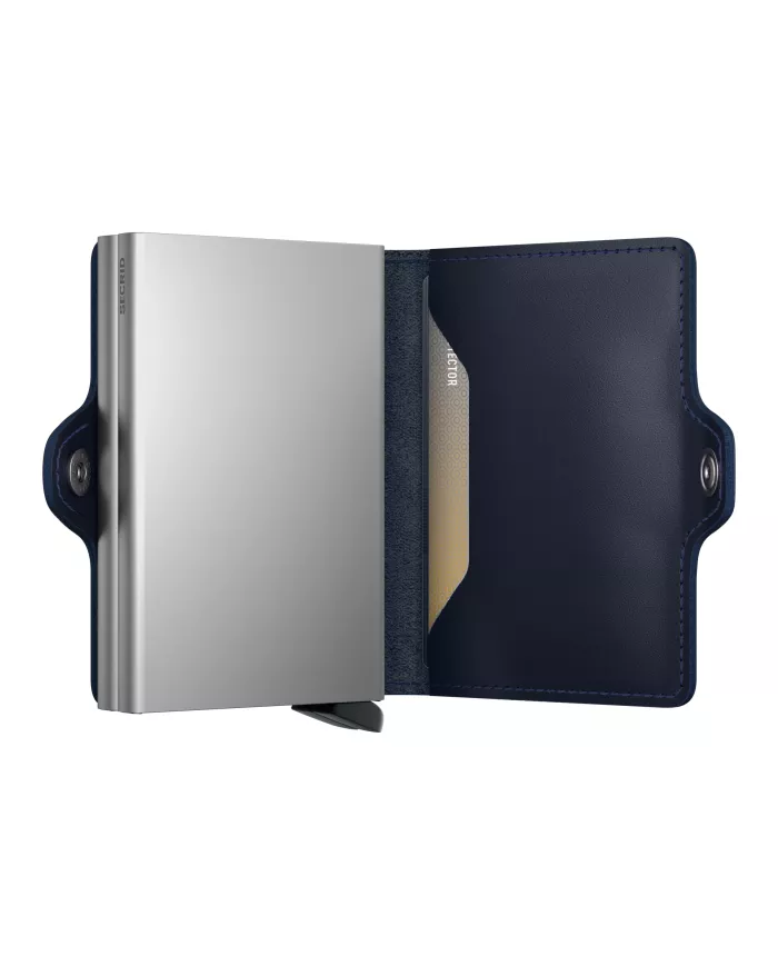 Secrid - Porte-cartes de crédit en cuir Navy