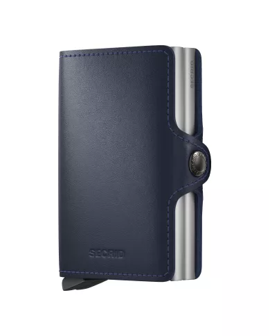 Secrid - Porte-cartes de crédit en cuir Navy