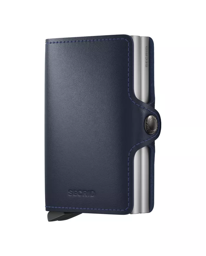 Secrid - Porte-cartes de crédit en cuir Navy