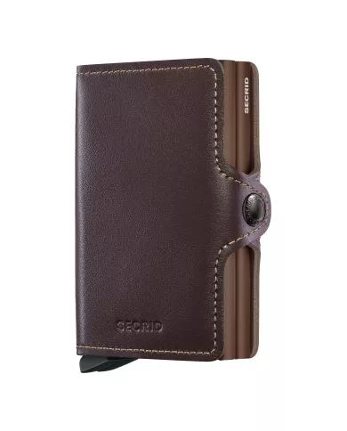 Secrid - Porte-cartes de crédit en cuir Chocolate