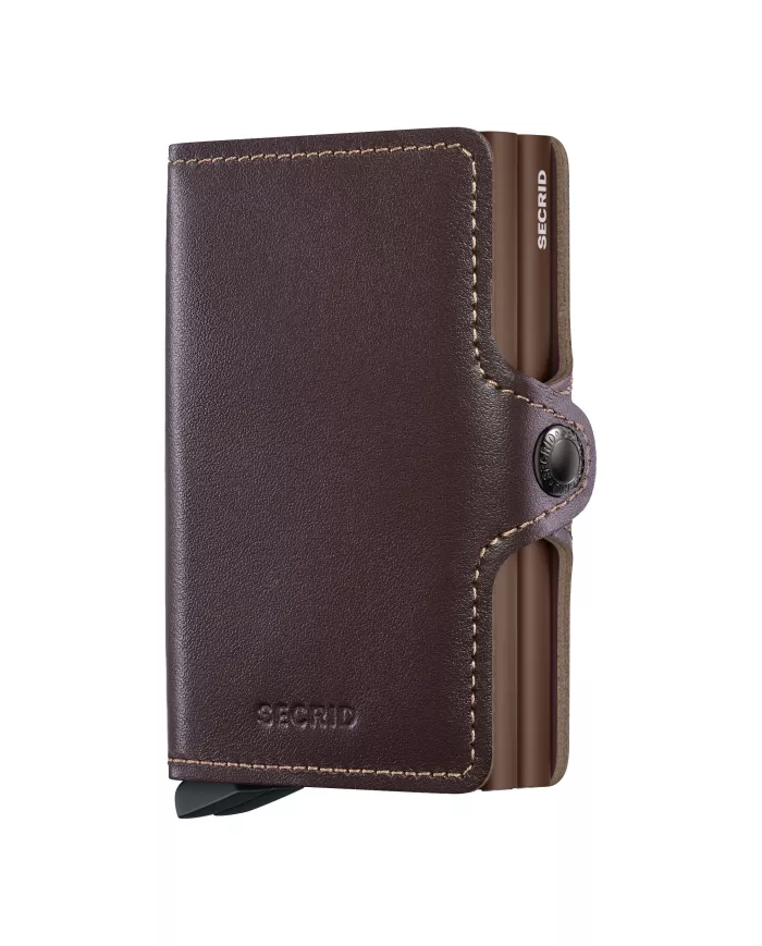 Secrid - Porte-cartes de crédit en cuir Chocolate