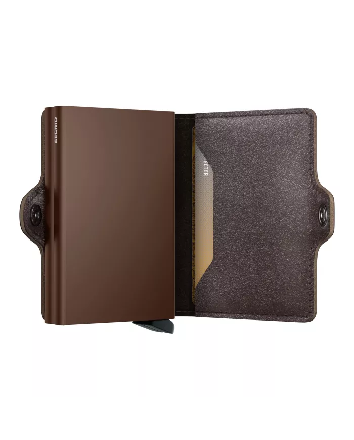 Secrid - Porte-cartes de crédit en cuir Chocolate