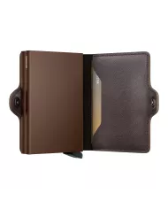 Secrid - Porte-cartes de crédit en cuir Chocolate